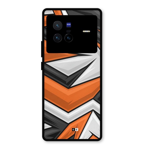 Abstract Comic Metal Back Case for Vivo X80