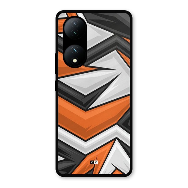 Abstract Comic Metal Back Case for Vivo Y100