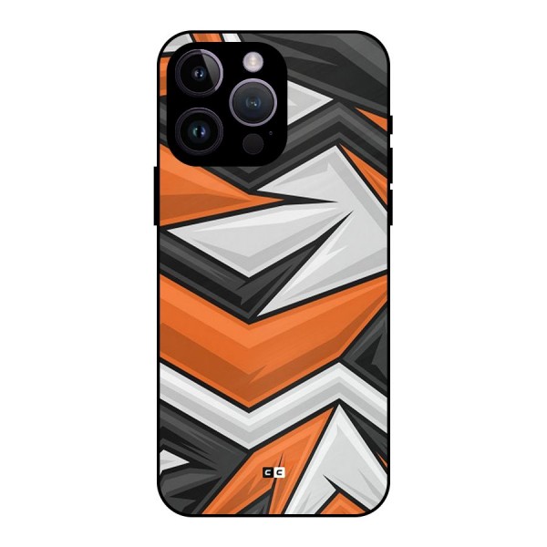 Abstract Comic Metal Back Case for iPhone 14 Pro Max