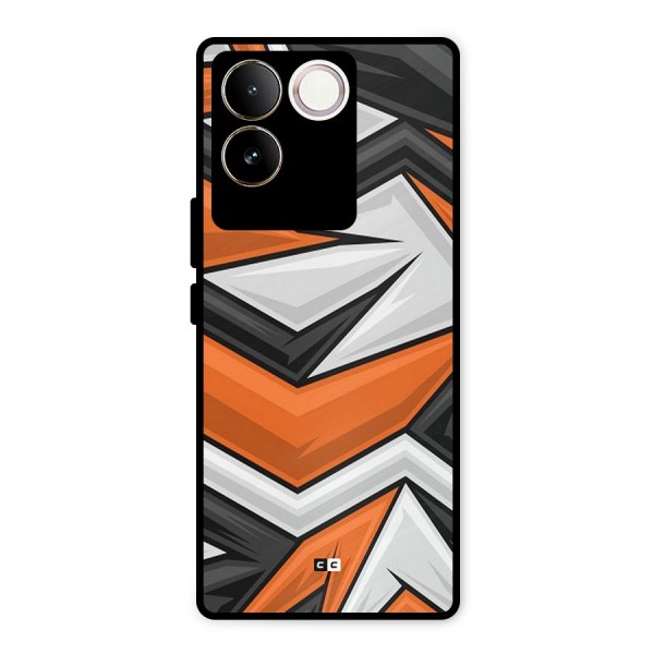 Abstract Comic Metal Back Case for iQOO Z7 Pro