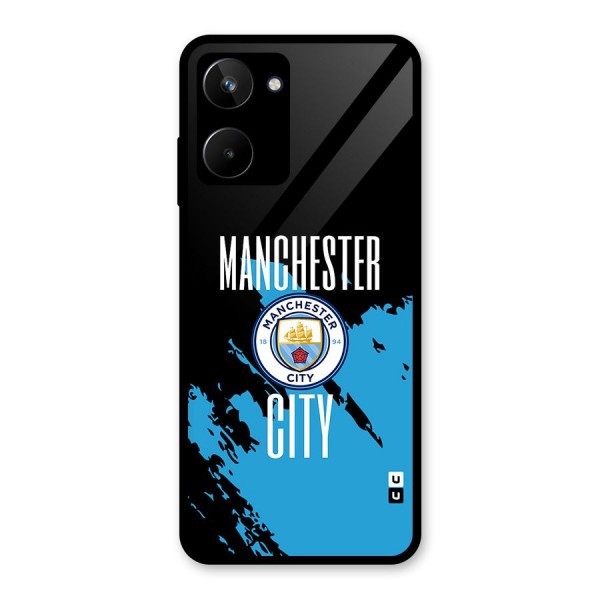 Abstract Manchester Glass Back Case for Realme 10