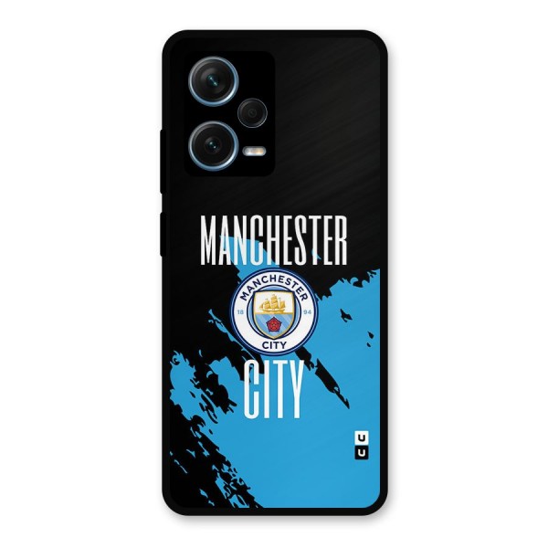 Abstract Manchester Metal Back Case for Redmi Note 12 Pro Plus 5G