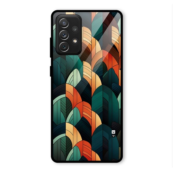 Abstract Seamless Pattern Glass Back Case for Galaxy A72