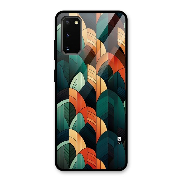 Abstract Seamless Pattern Glass Back Case for Galaxy S20