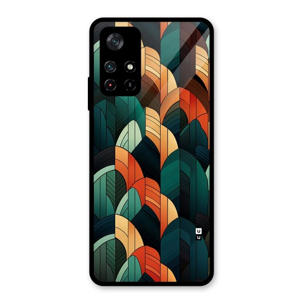 Abstract Seamless Pattern Glass Back Case for Poco M4 Pro 5G