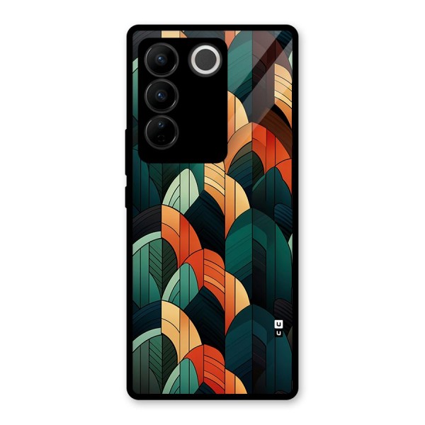 Abstract Seamless Pattern Glass Back Case for Vivo V27