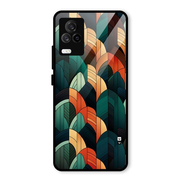 Abstract Seamless Pattern Glass Back Case for Vivo iQOO 7 Legend 5G