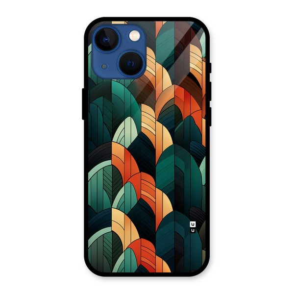Abstract Seamless Pattern Glass Back Case for iPhone 13 Mini