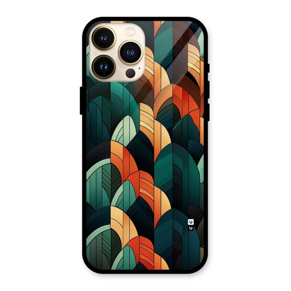 Abstract Seamless Pattern Glass Back Case for iPhone 13 Pro Max