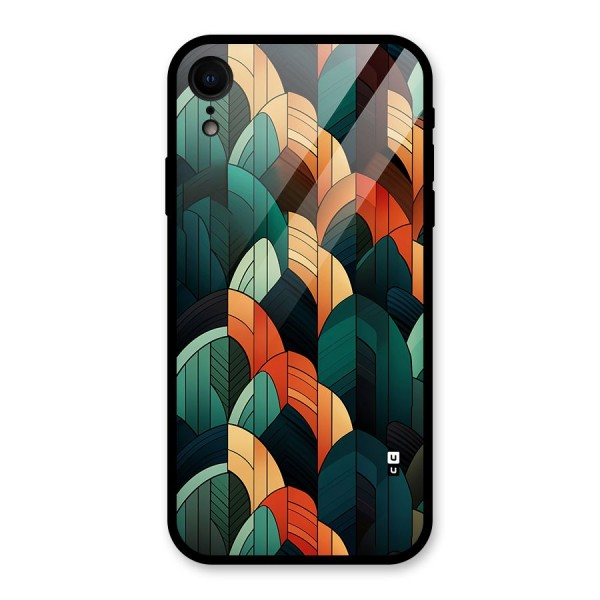 Abstract Seamless Pattern Glass Back Case for iPhone XR