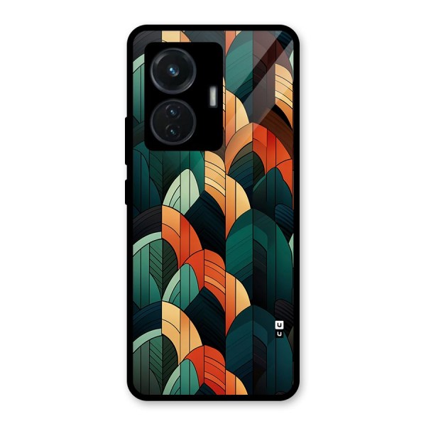 Abstract Seamless Pattern Glass Back Case for iQOO Z6 44W