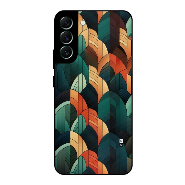 Abstract Seamless Pattern Metal Back Case for Galaxy S22 Plus 5G