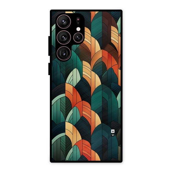 Abstract Seamless Pattern Metal Back Case for Galaxy S22 Ultra 5G
