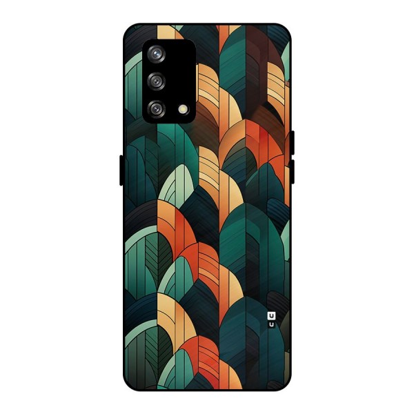 Abstract Seamless Pattern Metal Back Case for Oppo F19