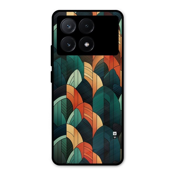 Abstract Seamless Pattern Metal Back Case for Poco X6 Pro