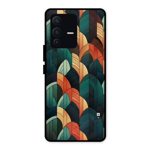 Abstract Seamless Pattern Metal Back Case for Vivo V23 5G