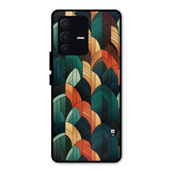 Abstract Seamless Pattern Metal Back Case for Vivo V23 Pro