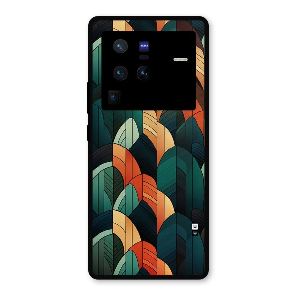 Abstract Seamless Pattern Metal Back Case for Vivo X80 Pro