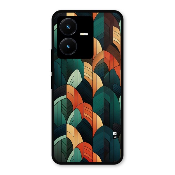 Abstract Seamless Pattern Metal Back Case for Vivo Y22