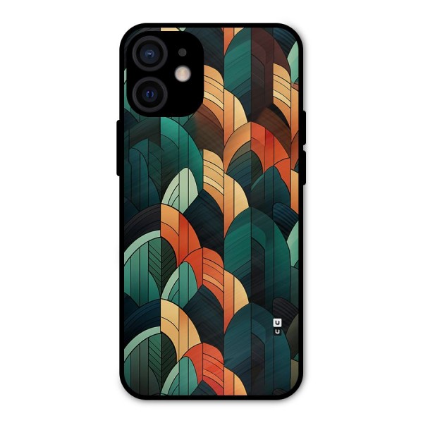 Abstract Seamless Pattern Metal Back Case for iPhone 12 Mini