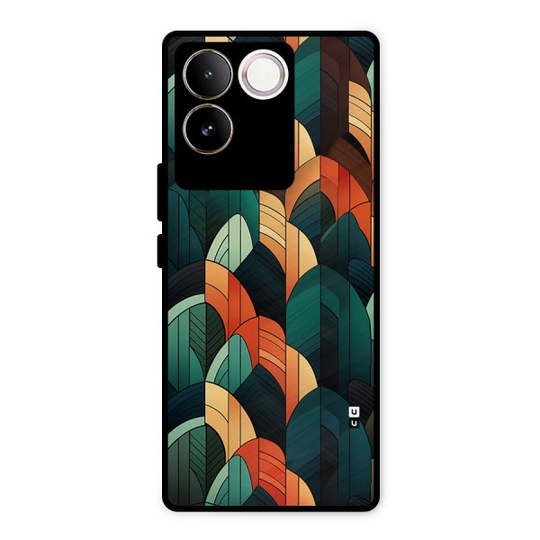 Abstract Seamless Pattern Metal Back Case for iQOO Z7 Pro