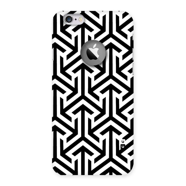 Abstract Triple Arrows Back Case for iPhone 6 Logo Cut