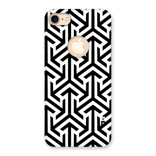 Abstract Triple Arrows Back Case for iPhone 7 Logo Cut
