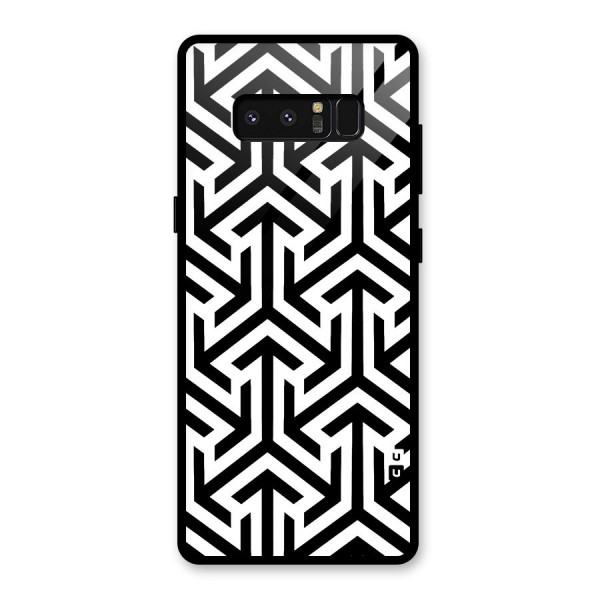 Abstract Triple Arrows Glass Back Case for Galaxy Note 8