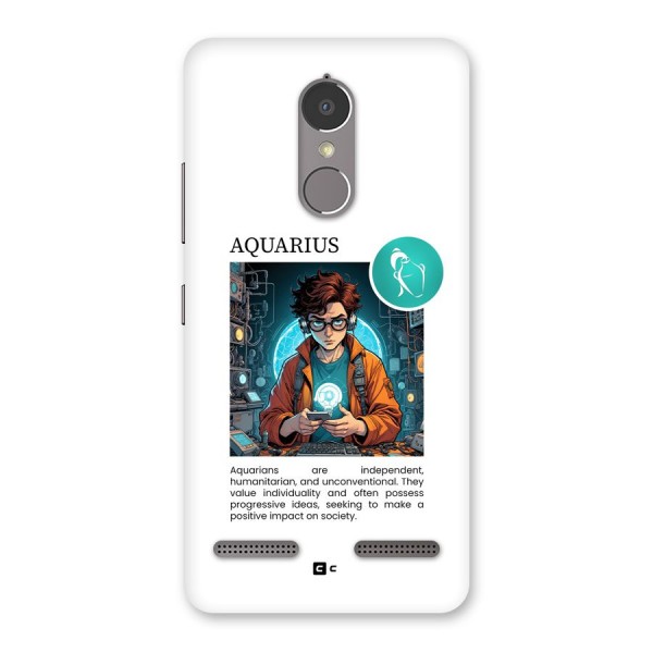 Admire Aquarius Back Case for Lenovo K6 Power