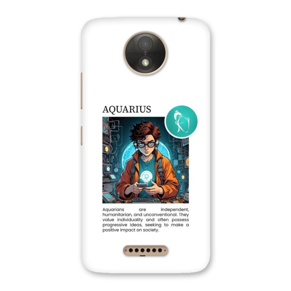 Admire Aquarius Back Case for Moto C Plus