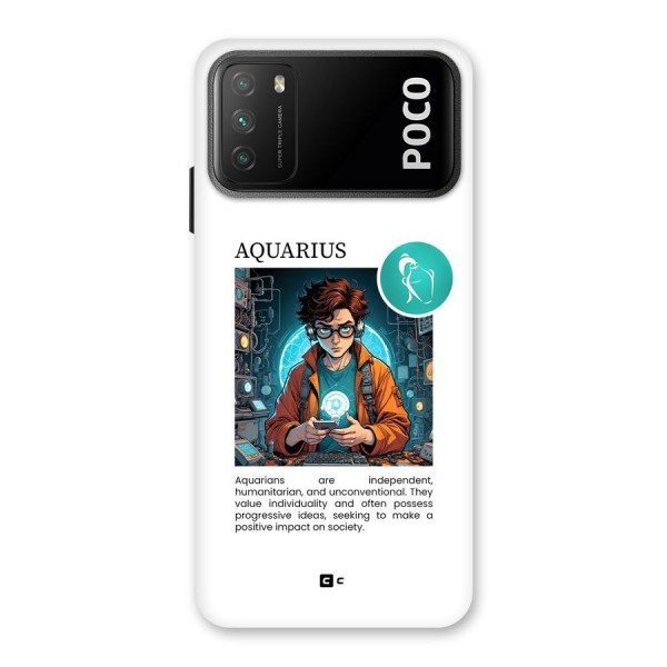 Admire Aquarius Back Case for Poco M3