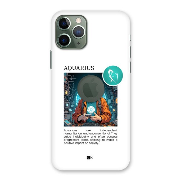 Admire Aquarius Back Case for iPhone 11 Pro Logo Cut