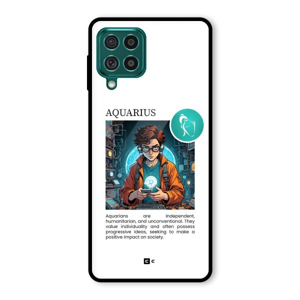 Admire Aquarius Glass Back Case for Galaxy F62