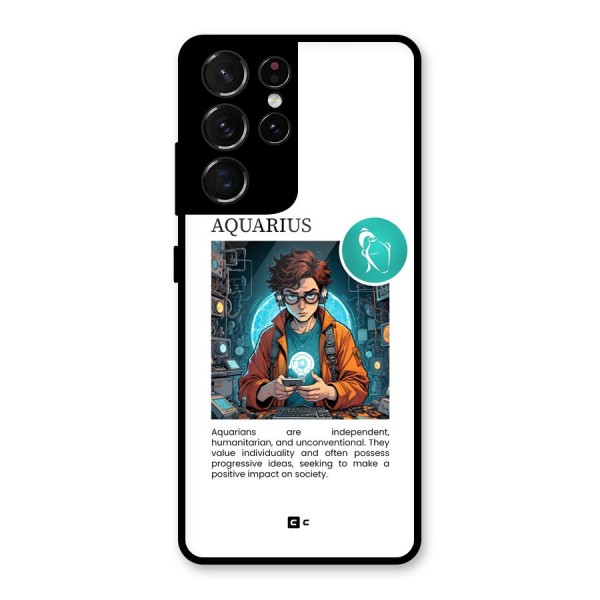 Admire Aquarius Glass Back Case for Galaxy S21 Ultra 5G