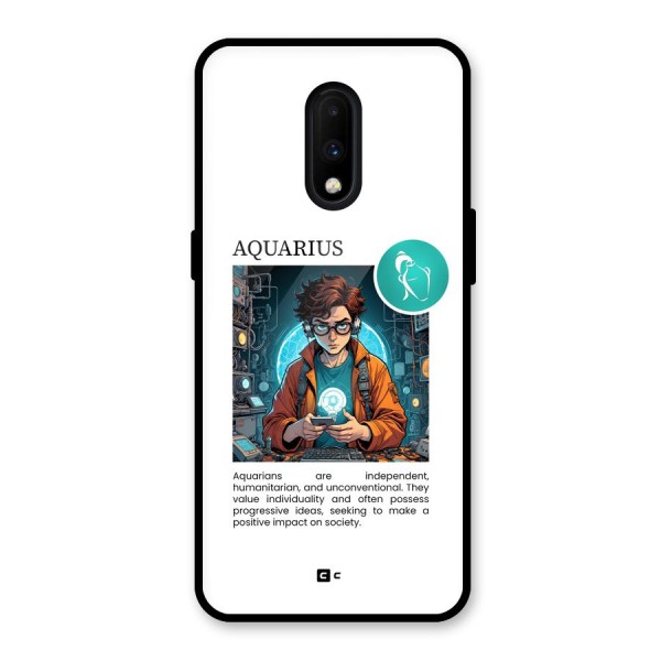 Admire Aquarius Glass Back Case for OnePlus 7