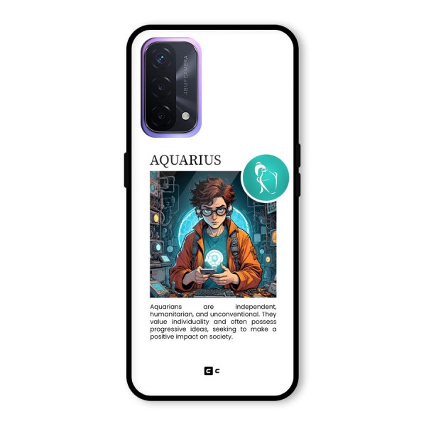 Admire Aquarius Glass Back Case for Oppo A74 5G