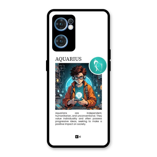 Admire Aquarius Glass Back Case for Oppo Reno7 5G