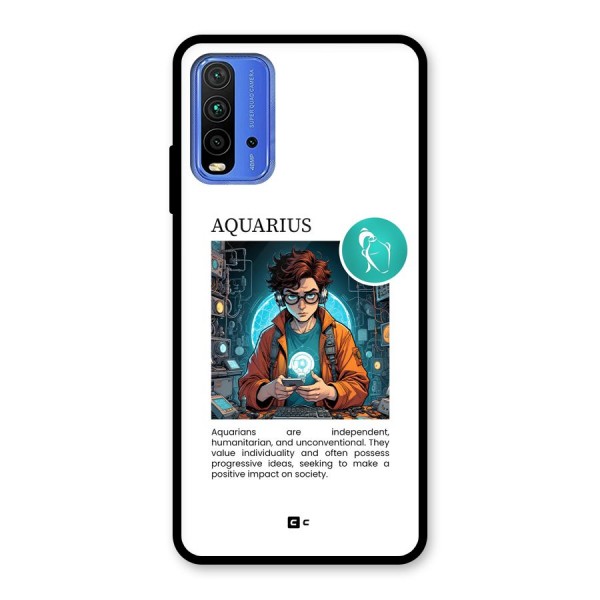 Admire Aquarius Glass Back Case for Redmi 9 Power