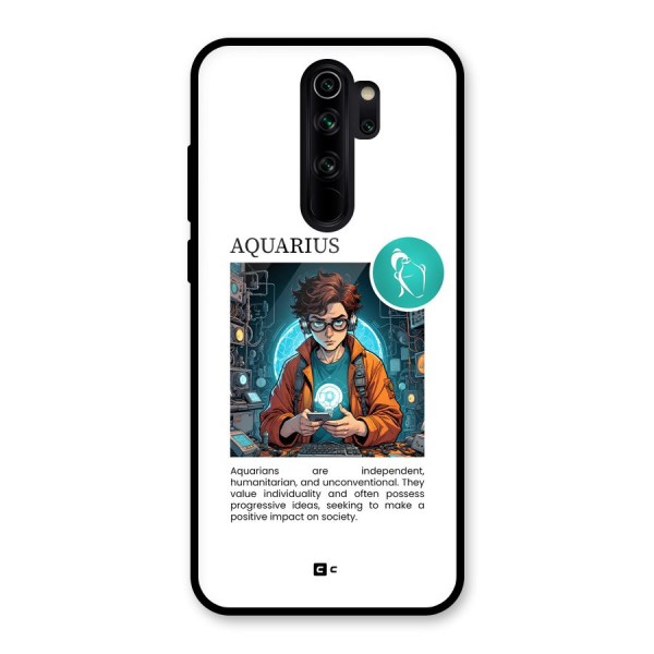 Admire Aquarius Glass Back Case for Redmi Note 8 Pro
