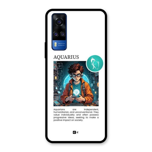 Admire Aquarius Glass Back Case for Vivo Y51