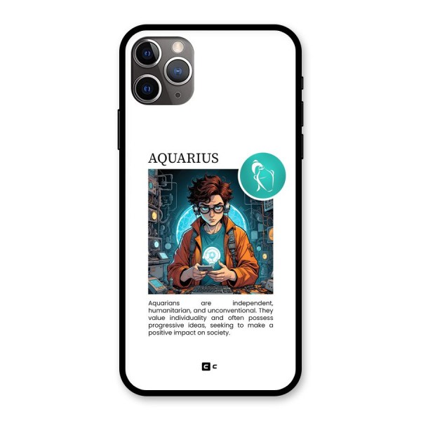 Admire Aquarius Glass Back Case for iPhone 11 Pro Max