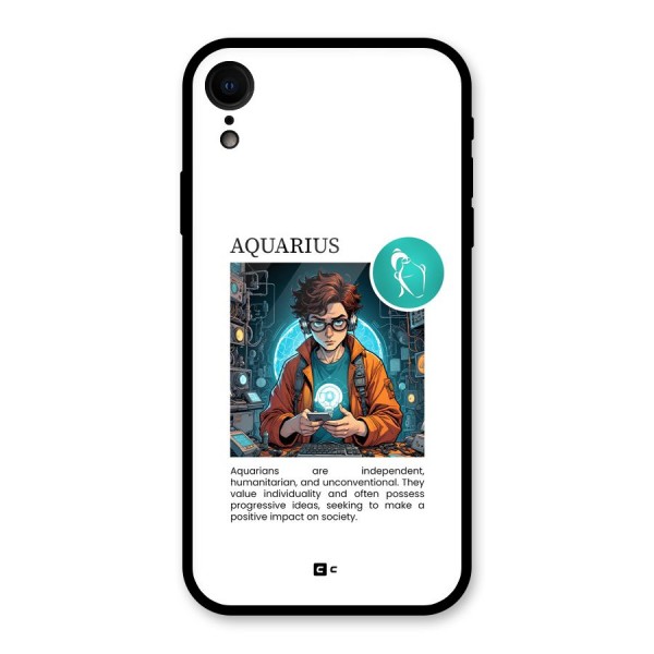 Admire Aquarius Glass Back Case for iPhone XR