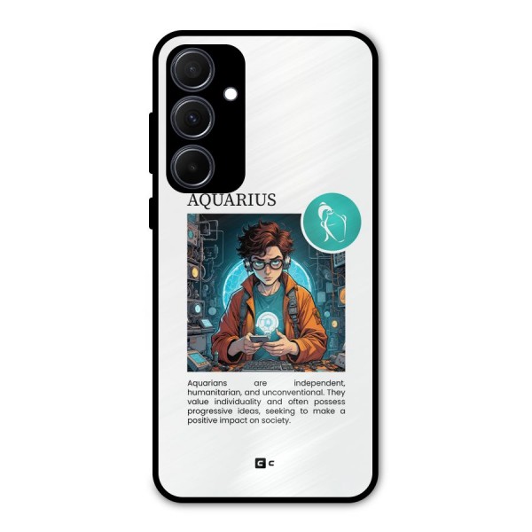 Admire Aquarius Metal Back Case for Galaxy A35