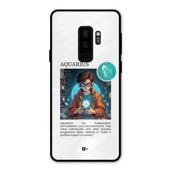 Admire Aquarius Metal Back Case for Galaxy S9 Plus