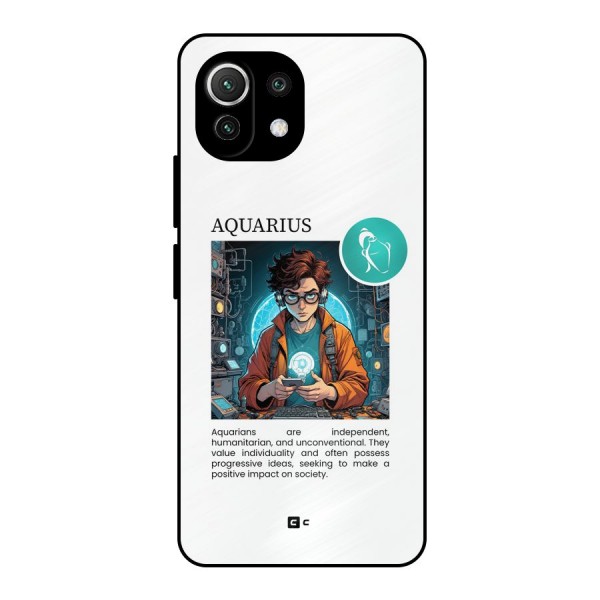 Admire Aquarius Metal Back Case for Mi 11 Lite