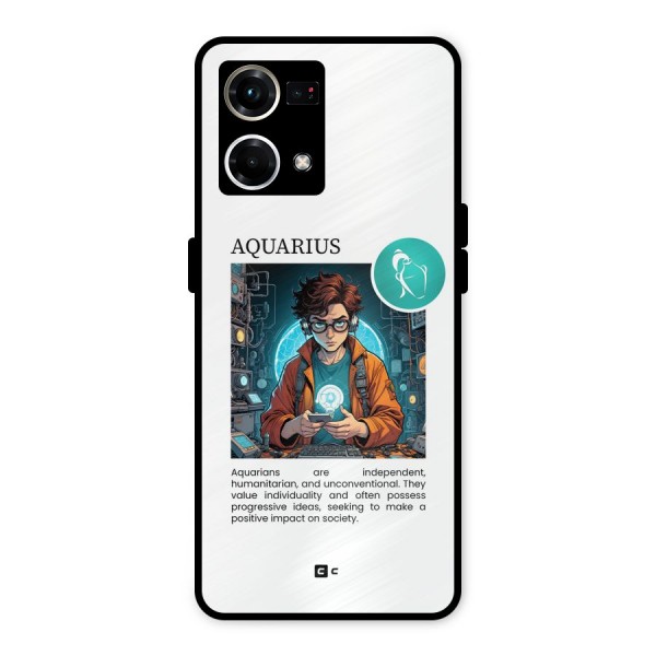 Admire Aquarius Metal Back Case for Oppo F21s Pro 4G