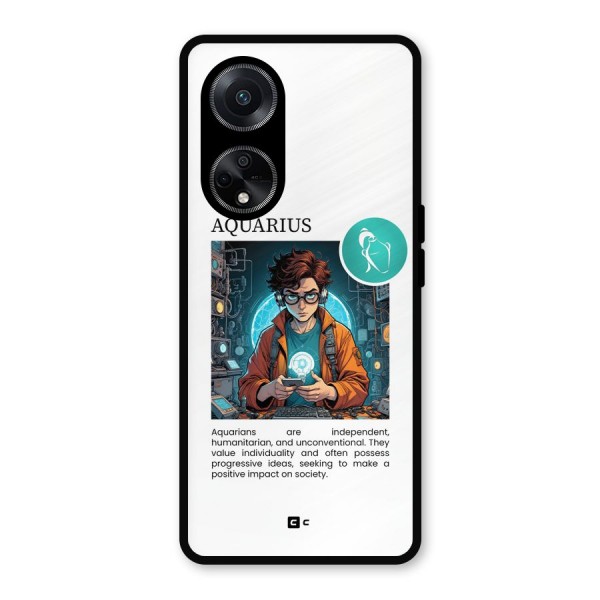Admire Aquarius Metal Back Case for Oppo F23