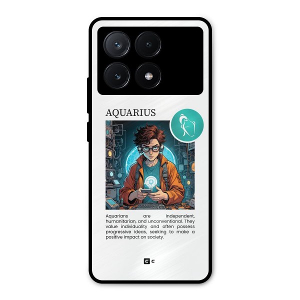 Admire Aquarius Metal Back Case for Poco X6 Pro