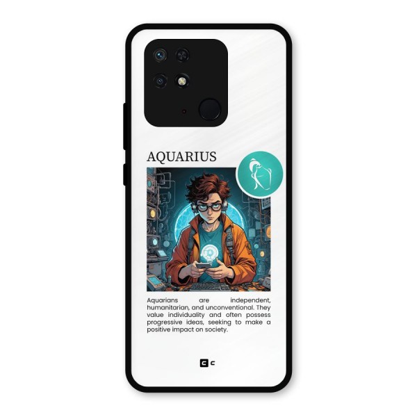 Admire Aquarius Metal Back Case for Redmi 10 Power