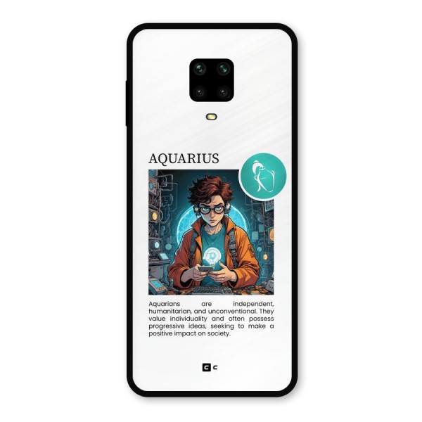 Admire Aquarius Metal Back Case for Redmi Note 9 Pro Max